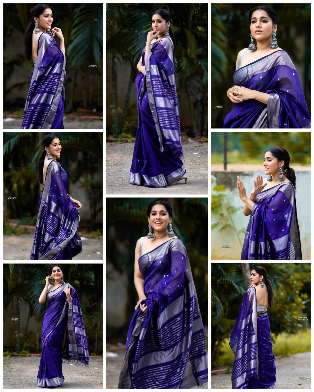 Angelic Blue Soft Lichi Silk Saree With Devastating Blouse Piece